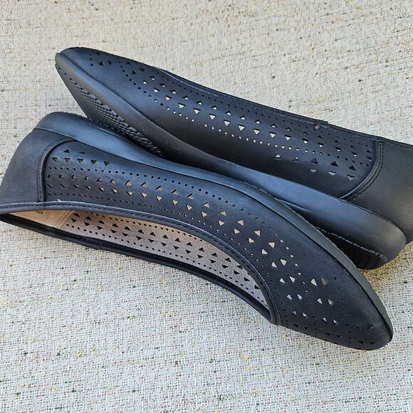 Cliffs by White Mountain Flats Women 7.5 Comfort ballet Black Shoes - Picture 10 of 14